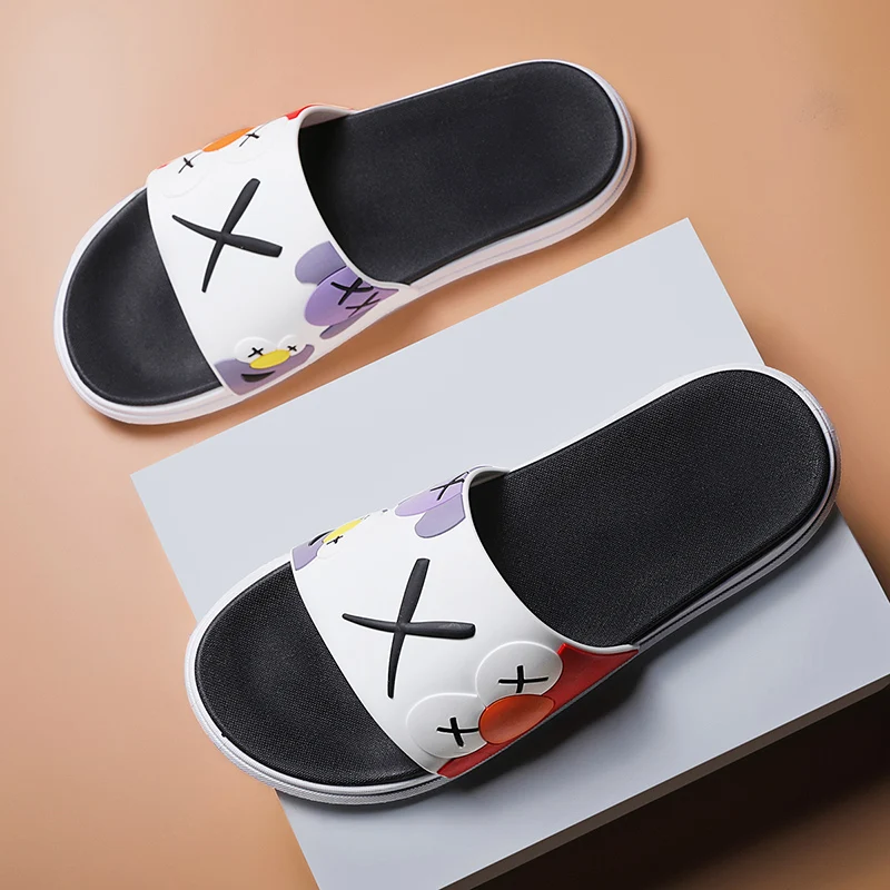 2020 Summer Casual Men Slippers Black White Shoes New Hot Non-slip Slides Bathroom Sandals Soft Sole Women Slides Plus Size
2020 Summer Casual Men Slippers Black White Shoes New Hot Non-slip Slides Bathroom Sandals Soft Sole Women Slides Plus Size
