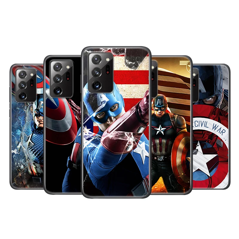 Captain America Marvel for Samsung Note 20 Ultra Plus 10 9 8 F52 M62 M60 M31 M02 Core Silicone Soft Black Phone Case
Captain America Marvel for Samsung Note 20 Ultra Plus 10 9 8 F52 M62 M60 M31 M02 Core Silicone Soft Black Phone Case