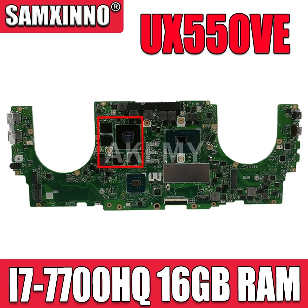 UX550VE For ASUS UX550VD UX550VW UX550V laptop motherboard UX550VD mainboard I7-7700HQ GTX1050-4G 16GB RAM Test original
UX550VE For ASUS UX550VD UX550VW UX550V laptop motherboard UX550VD mainboard I7-7700HQ GTX1050-4G 16GB RAM Test original