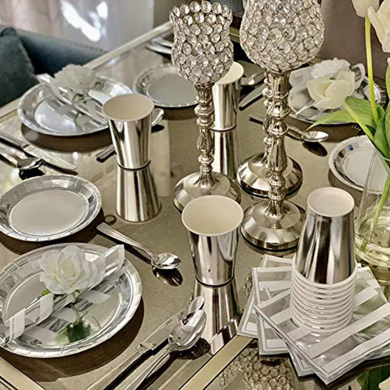 Children's Paper Cutlery Plate Cup Sterling Silver Rave Party Wedding Birthday Decoration Kids
Children's Paper Cutlery Plate Cup Sterling Silver Rave Party Wedding Birthday Decoration Kids