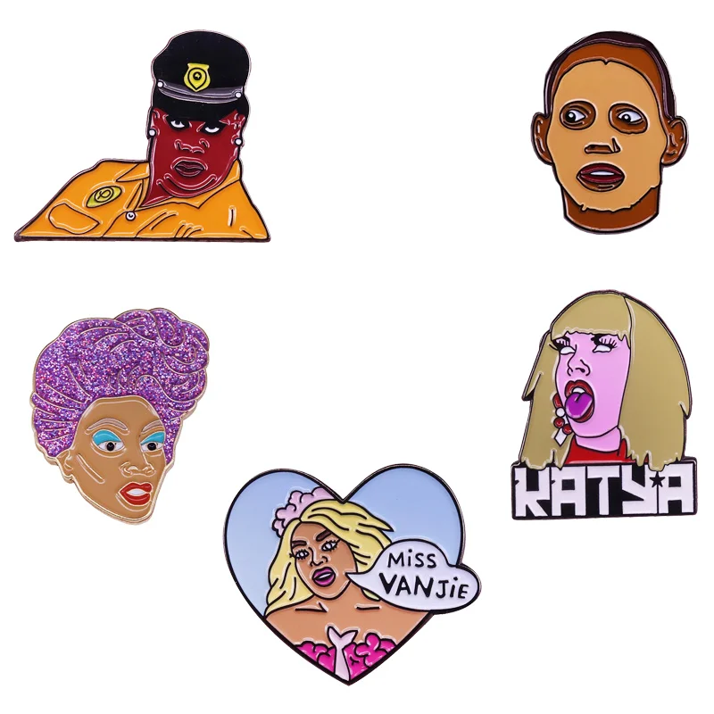 RuPaul's Drag Race ролевая брошь популярная личность ювелирные изделия для ТВ-шоу -