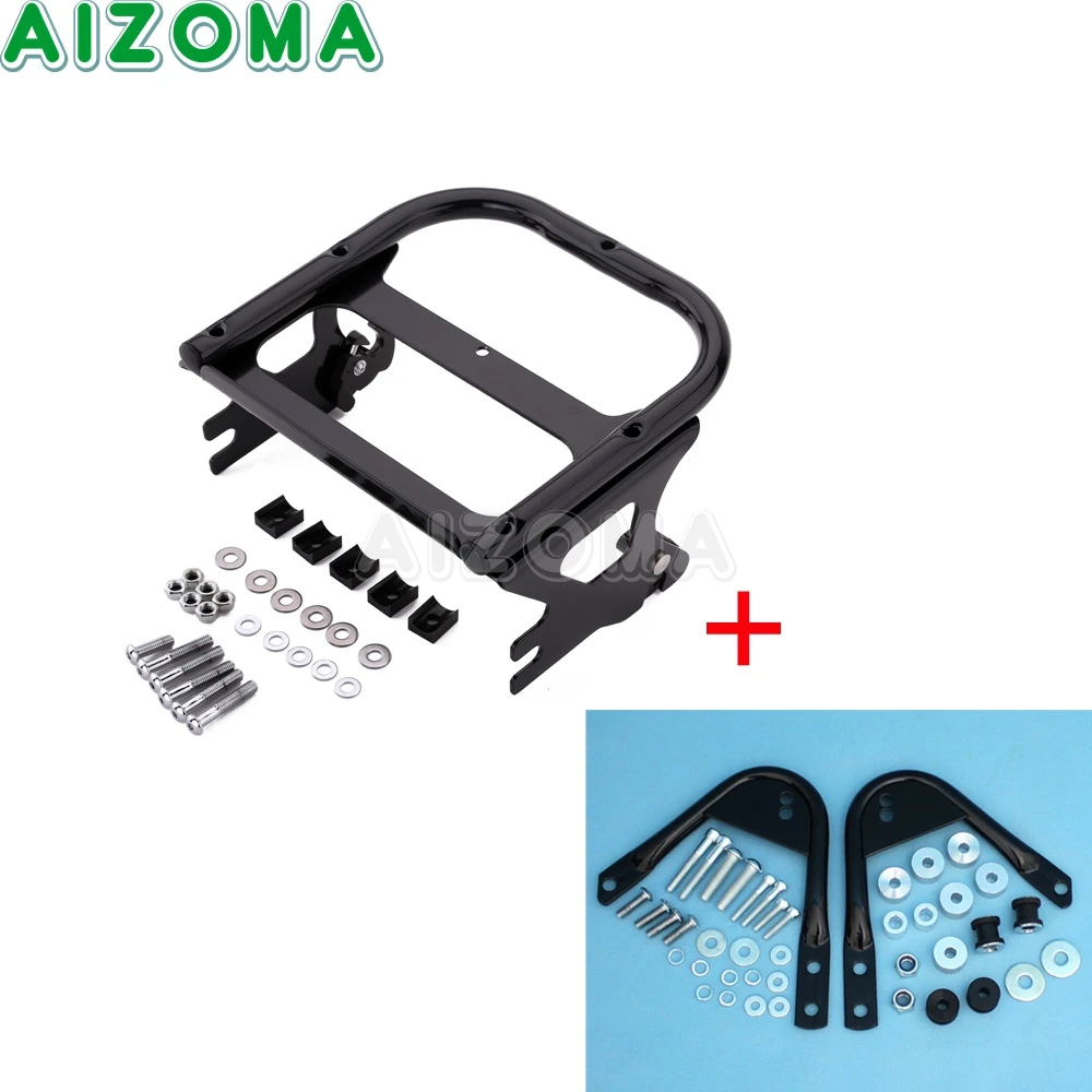 For Harley Road King Touring 1997-2008 Motorcycle Detachable Two-up Tour Pack Luggage Rack & Docking Hardware Kit Black
For Harley Road King Touring 1997-2008 Motorcycle Detachable Two-up Tour Pack Luggage Rack & Docking Hardware Kit Black