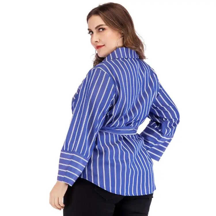 XL-5XL Plus Size Women Autumn Striped Shirts Long Sleeve Casual Lady Office Long Blouse 4XL Large Sizes Long Loose Blouses Shirt
XL-5XL Plus Size Women Autumn Striped Shirts Long Sleeve Casual Lady Office Long Blouse 4XL Large Sizes Long Loose Blouses Shirt