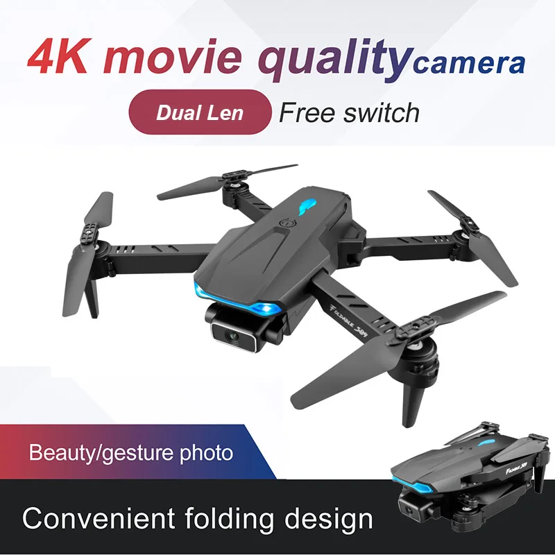 2021 Foldable Mini Drone S89 Quadcopter 4K HD Dual Camera Height Maintainable wifi FPV Headless Mode Dron Toy Boy Gift
2021 Foldable Mini Drone S89 Quadcopter 4K HD Dual Camera Height Maintainable wifi FPV Headless Mode Dron Toy Boy Gift