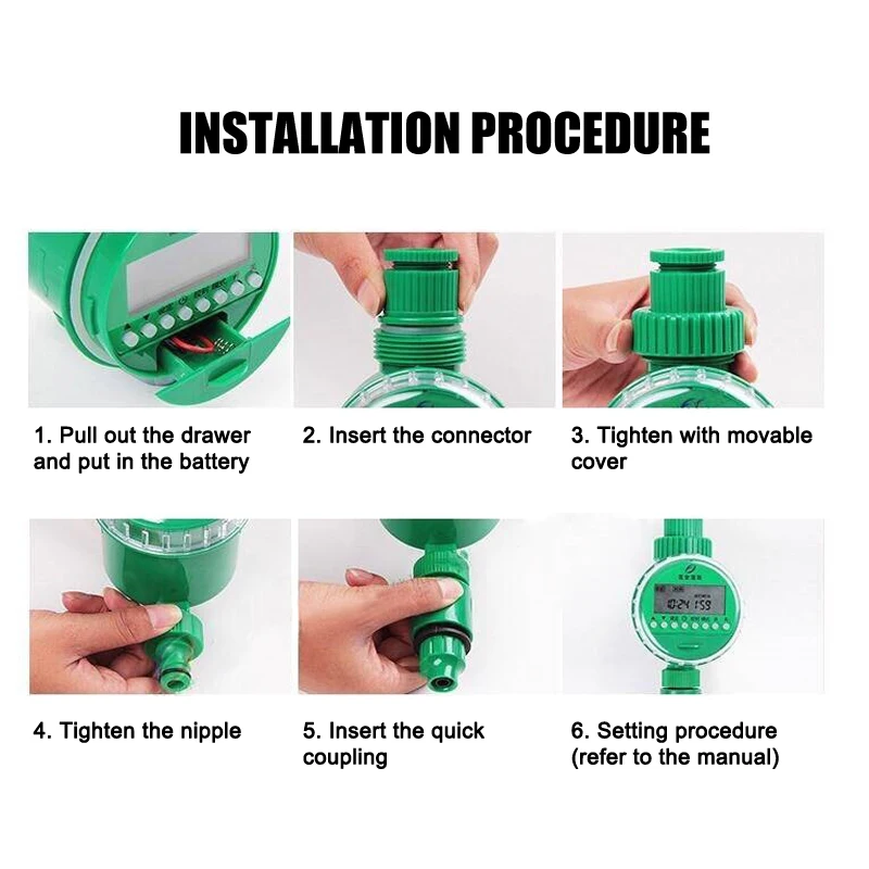 Quality Digital Water Timer Garden Intelligent Irrigation Controller Automatic Watering Timer Spary Smart Home Accessories Tools
Quality Digital Water Timer Garden Intelligent Irrigation Controller Automatic Watering Timer Spary Smart Home Accessories Tools