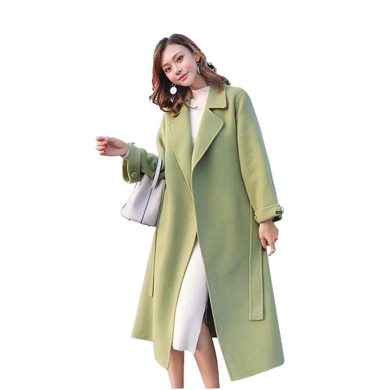 Medium long Woolen Coat Female Autumn Winter 2020 New Women's Temperament Loose Thick Large size Woolen Coats Women's clothing
Medium long Woolen Coat Female Autumn Winter 2020 New Women's Temperament Loose Thick Large size Woolen Coats Women's clothing