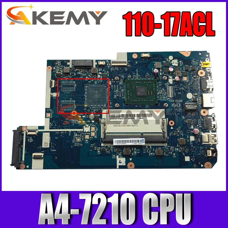 CG721 NM-A911 For Lenovo 110-17ACL laptop motherboard with L80UM CPU A4-7210 UMA FRU 5B20L72475 DDR3 100% Fully Tested
CG721 NM-A911 For Lenovo 110-17ACL laptop motherboard with L80UM CPU A4-7210 UMA FRU 5B20L72475 DDR3 100% Fully Tested