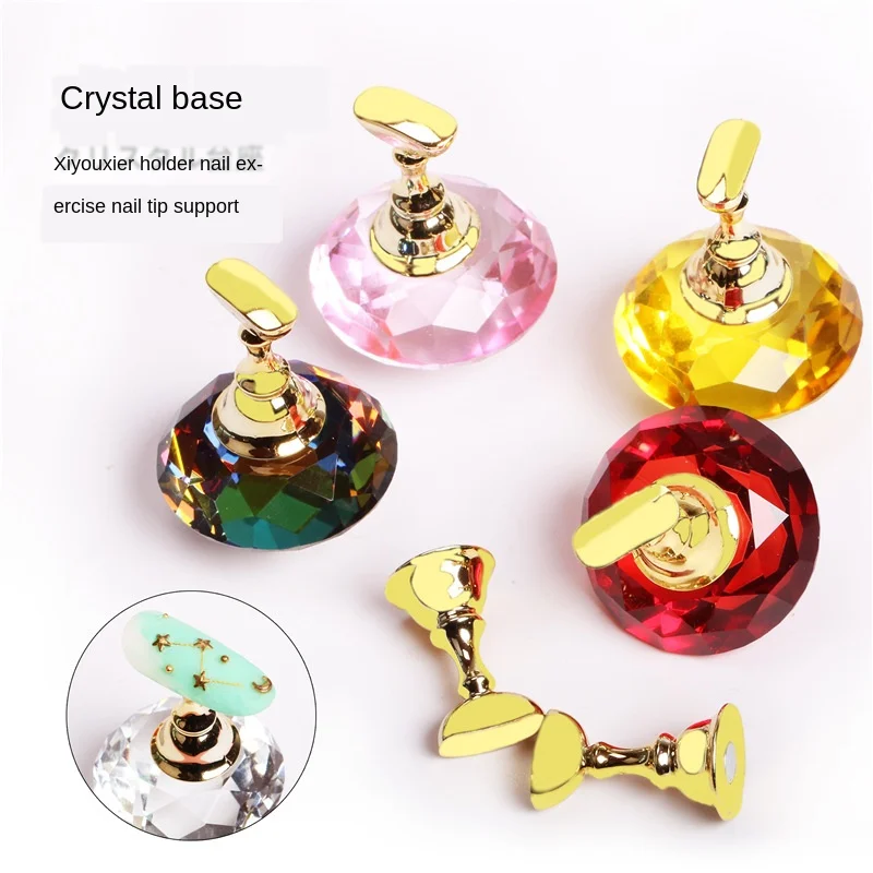 Metal Alloy Crystal Nail Art Practice Display Stand Checkerboard False Nail Holder UV Gel Polish Showing Shelf DIY Training Base
Metal Alloy Crystal Nail Art Practice Display Stand Checkerboard False Nail Holder UV Gel Polish Showing Shelf DIY Training Base