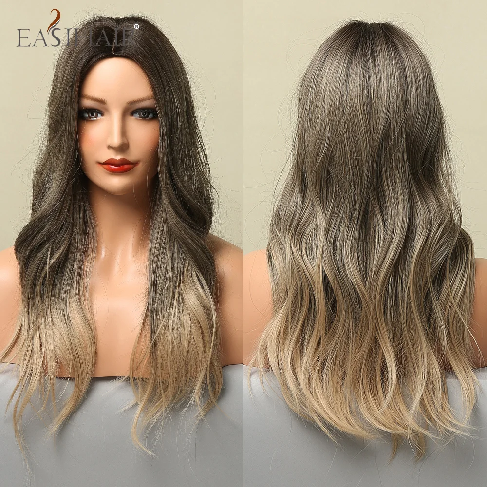EASIHAIR Ombre Brown Long Wave Synthetic Cosplay Wigs for Black Women Afro Natural Hair Heat Resistant Middle Part Daily Use
EASIHAIR Ombre Brown Long Wave Synthetic Cosplay Wigs for Black Women Afro Natural Hair Heat Resistant Middle Part Daily Use