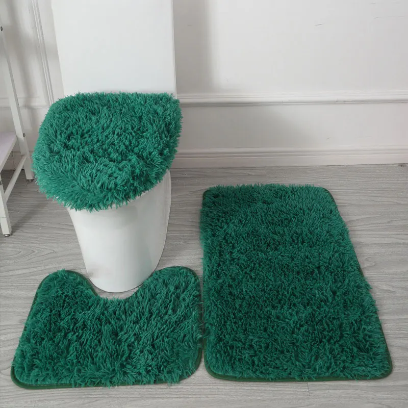 Solid Color Toilet Seat Cushion Comfortable Bathroom Supplies Simplicity Three-piece Bathroom Mat U-shaped Floor Mat Door Mat
Solid Color Toilet Seat Cushion Comfortable Bathroom Supplies Simplicity Three-piece Bathroom Mat U-shaped Floor Mat Door Mat