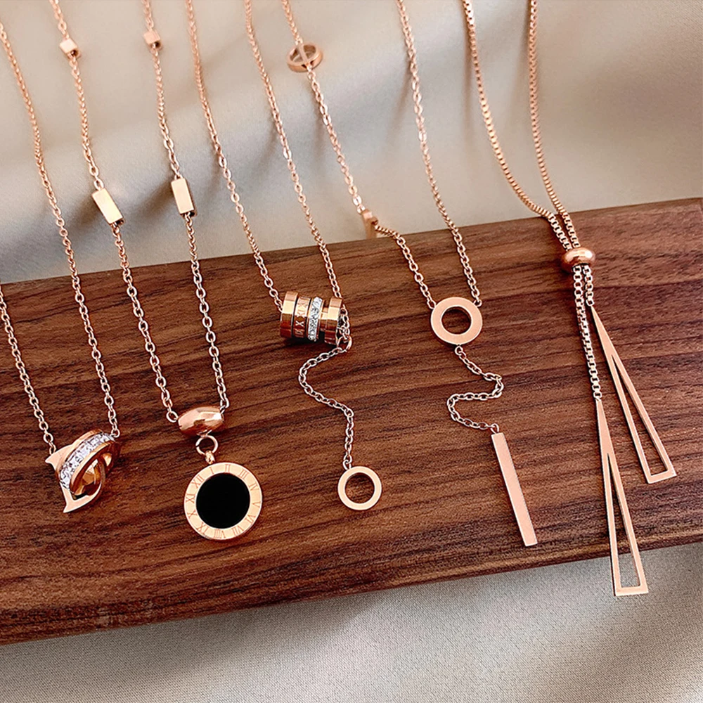 Rose Gold Stainless Steel Butterfly Necklace South Korea 316L Pendant Necklaces Aesthetic Streetwear Jewelry for Women Gift
Rose Gold Stainless Steel Butterfly Necklace South Korea 316L Pendant Necklaces Aesthetic Streetwear Jewelry for Women Gift