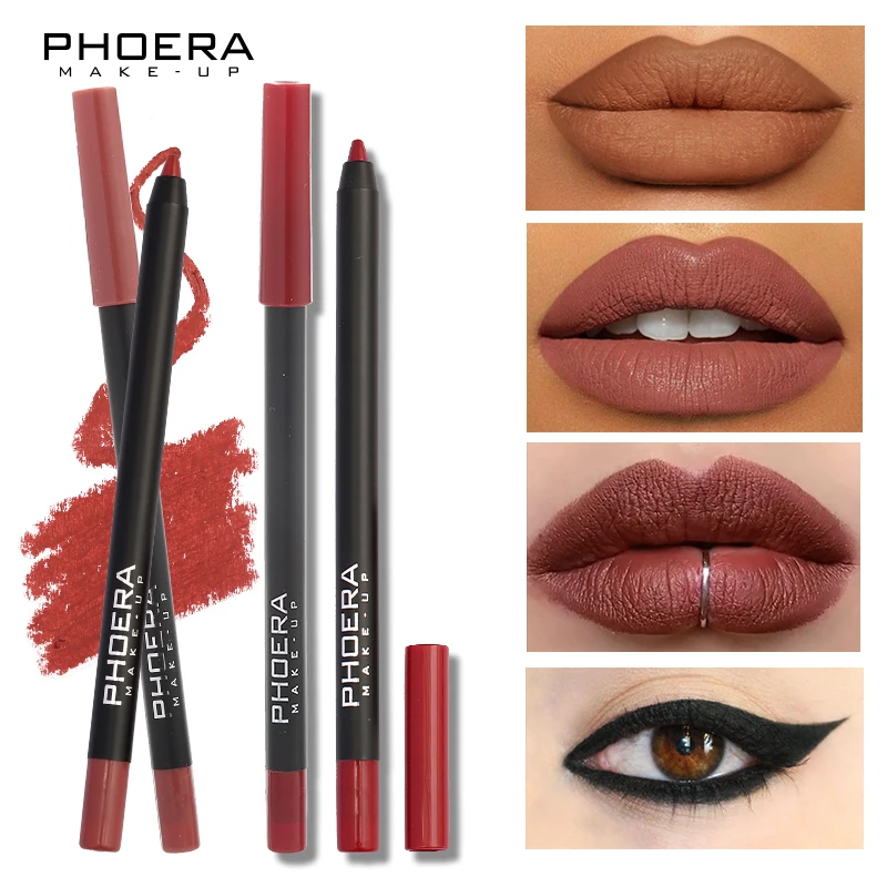 PHOERA 13 Colors Cosmetics Lipstick Pen Professional Matte Waterproof Lady Charming Lip Liner Contour Makeup Eyeliners Kit TSLM2
PHOERA 13 Colors Cosmetics Lipstick Pen Professional Matte Waterproof Lady Charming Lip Liner Contour Makeup Eyeliners Kit TSLM2