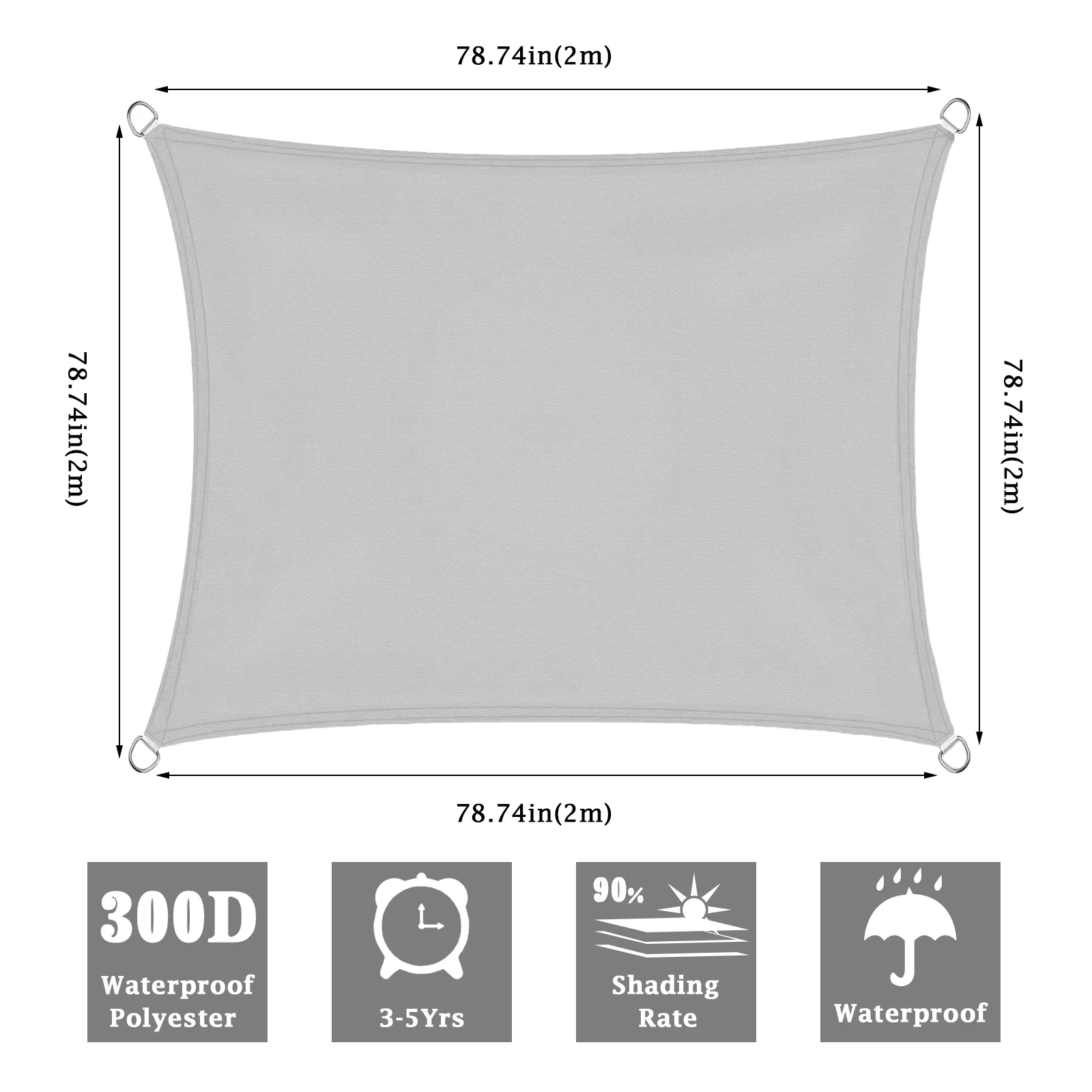 Waterproof Sun Shades Shade Sail Cloth Square Rectangle Garden Swimming Sun Shade Canopi Outdoor Camping Shades Sail Awning
Waterproof Sun Shades Shade Sail Cloth Square Rectangle Garden Swimming Sun Shade Canopi Outdoor Camping Shades Sail Awning