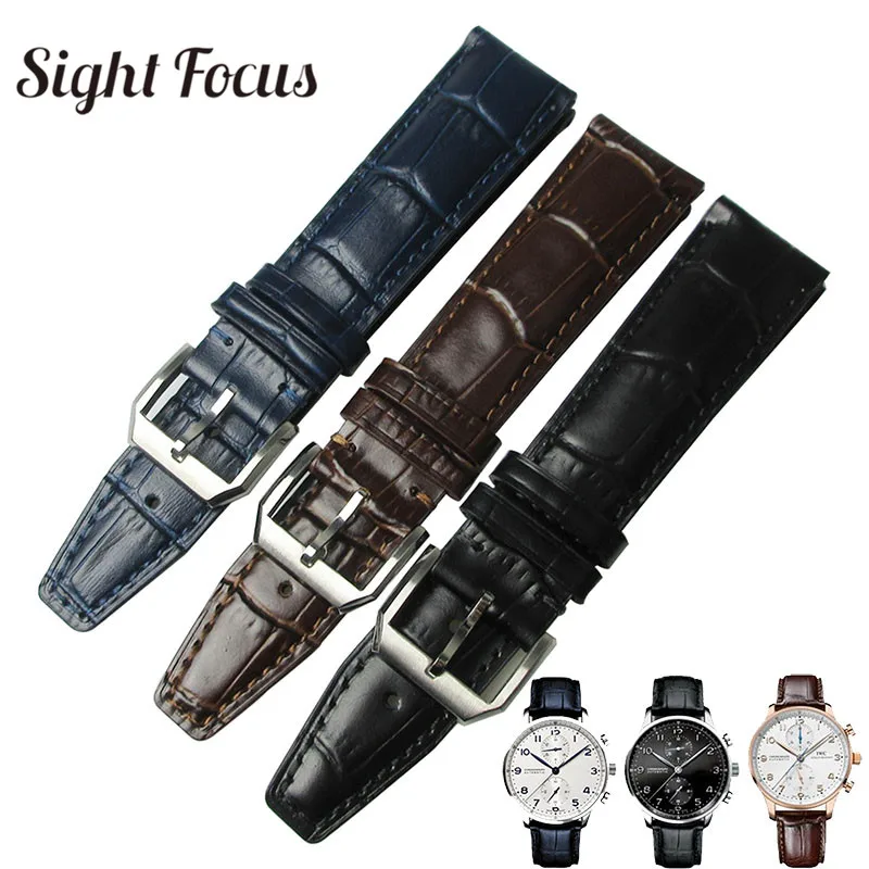 20mm Watch Band for IWC Portofino Mark Replacement Leather Strap Watch Black Coffee Blue Watch Belt Men's Bracelet Hombre Correa
20mm Watch Band for IWC Portofino Mark Replacement Leather Strap Watch Black Coffee Blue Watch Belt Men's Bracelet Hombre Correa