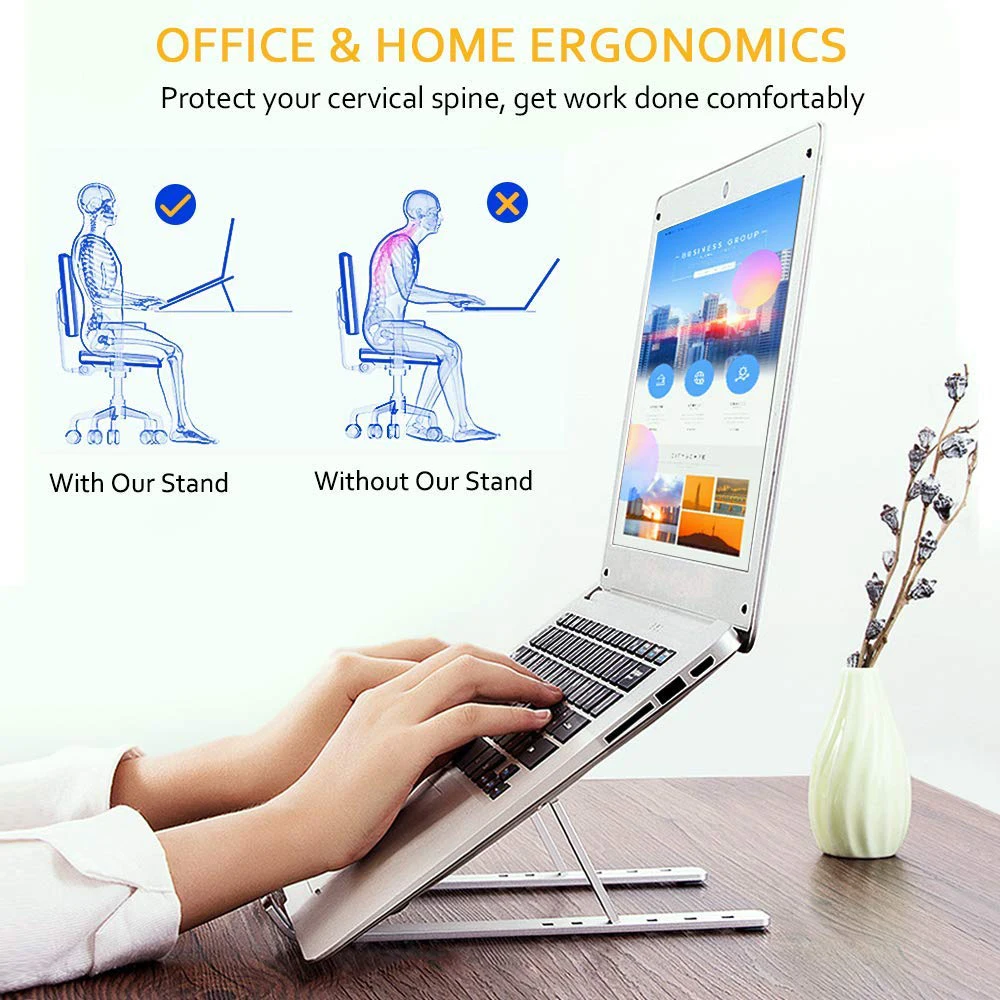 Desktop With Elevated Laptop Bracket Mac Pro Aluminum Folding Portable Laptop Holder Bracket Bedroom Computer Stand Note Book
Desktop With Elevated Laptop Bracket Mac Pro Aluminum Folding Portable Laptop Holder Bracket Bedroom Computer Stand Note Book