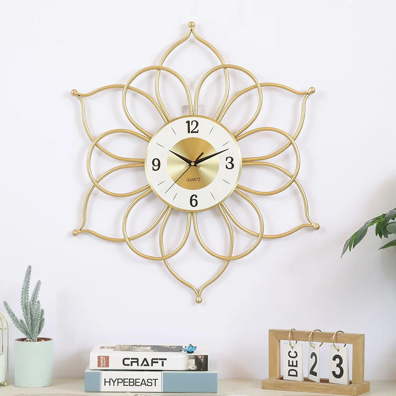 Nordic Style Creative Wall Clock Fashion Living Room Decorative Clock Golden Iron Bedroom Milk Tea Shop Household Wall Clock
Nordic Style Creative Wall Clock Fashion Living Room Decorative Clock Golden Iron Bedroom Milk Tea Shop Household Wall Clock