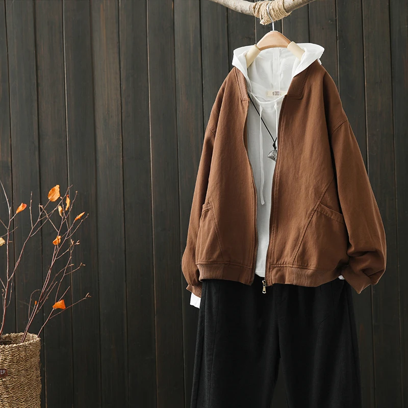 Stitching Cotton Cotton jacket Women's 2021 Autumn and Winter new Casual slim Baseball Uniform solid color top loose Fashion
Stitching Cotton Cotton jacket Women's 2021 Autumn and Winter new Casual slim Baseball Uniform solid color top loose Fashion