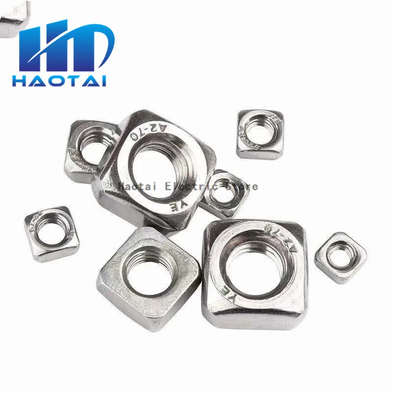 5/50pcs High Quality M3 M4 M5 M6 M8 M10 M12 DIN557 GB39 304 A2-70 Stainless Steel Metric Threaded Square Nut Foursquare Quadrate
5/50pcs High Quality M3 M4 M5 M6 M8 M10 M12 DIN557 GB39 304 A2-70 Stainless Steel Metric Threaded Square Nut Foursquare Quadrate