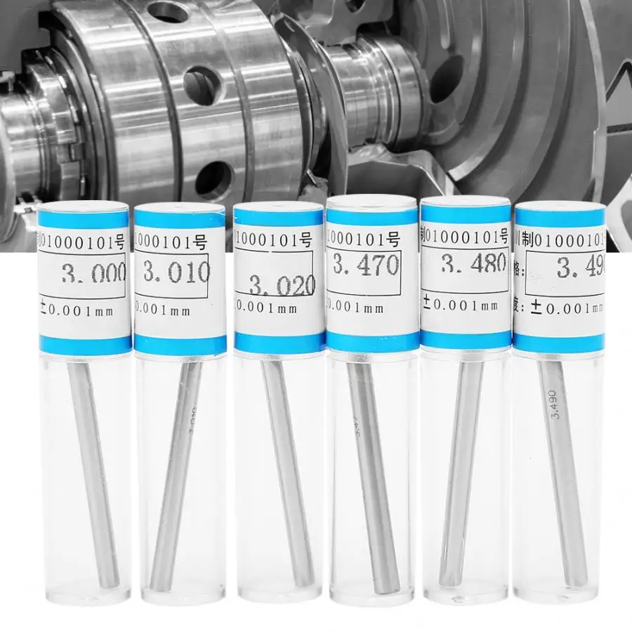 Metric Pin Gage 50pcs 3-3.49mm Plug Pin Gage Set 0.001mm Tolerance Bearing Steel Precision Tool Angle Gauge
Metric Pin Gage 50pcs 3-3.49mm Plug Pin Gage Set 0.001mm Tolerance Bearing Steel Precision Tool Angle Gauge