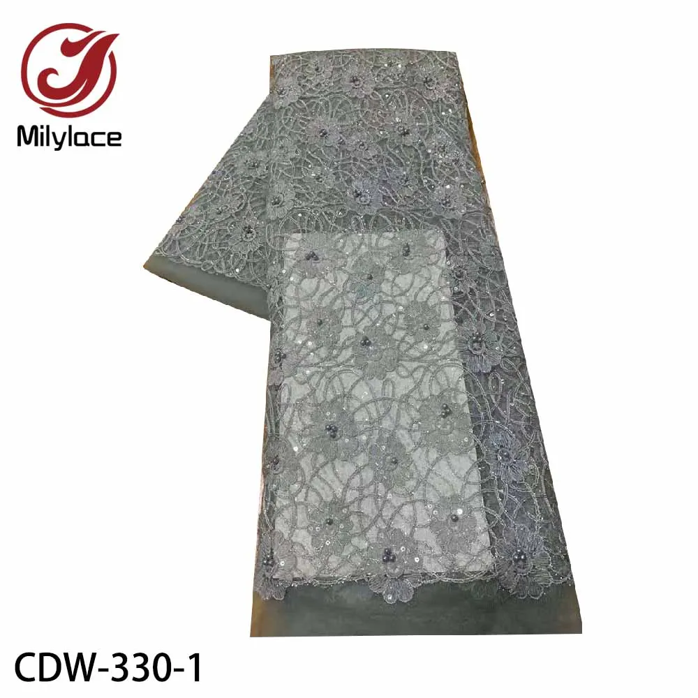 Milylace French Lace Fabric Beaded African Lace Fabric 2020 High Quality Lace Embroidered Fabric for Wedding Dresses CDW-330
Milylace French Lace Fabric Beaded African Lace Fabric 2020 High Quality Lace Embroidered Fabric for Wedding Dresses CDW-330