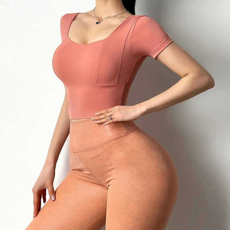 WOMENGAGA Girl Sports Short Sleeve Women's Workout Square Collar Tight Short Running Quick Fitness T Shirt Summer Tees Tops 0XJI
WOMENGAGA Girl Sports Short Sleeve Women's Workout Square Collar Tight Short Running Quick Fitness T Shirt Summer Tees Tops 0XJI