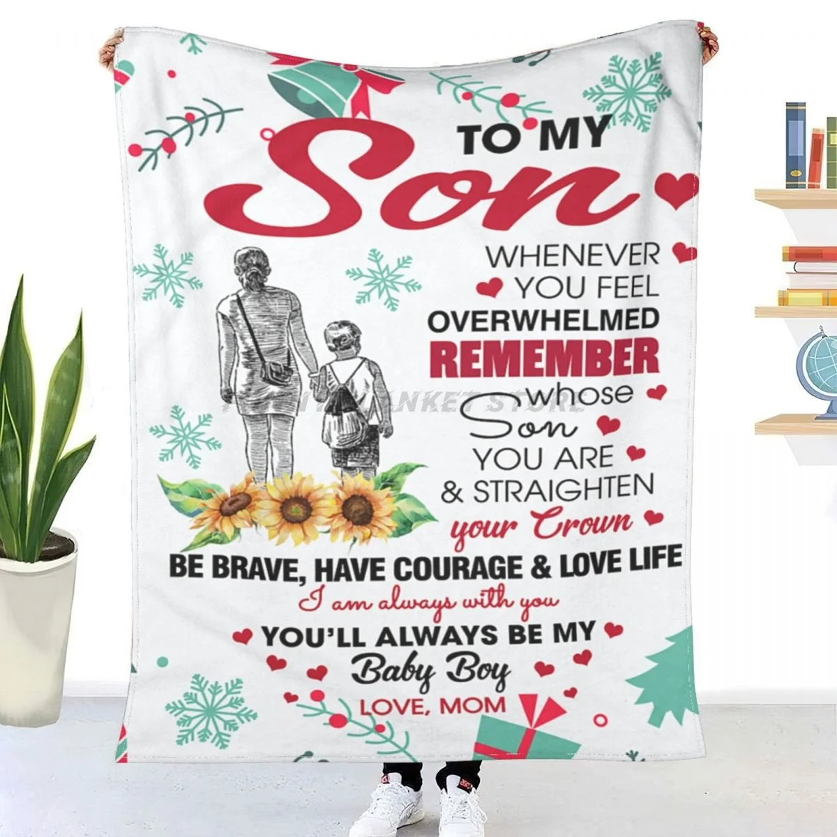 STRAIGHTER YOUR CROWN ; BEST GIFT FOR SON FROM MOM Sherpa Blankets Ultra Soft Flannel Fleece Throw Blankets for Couch Sofa Bed 
STRAIGHTER YOUR CROWN ; BEST GIFT FOR SON FROM MOM Sherpa Blankets Ultra Soft Flannel Fleece Throw Blankets for Couch Sofa Bed