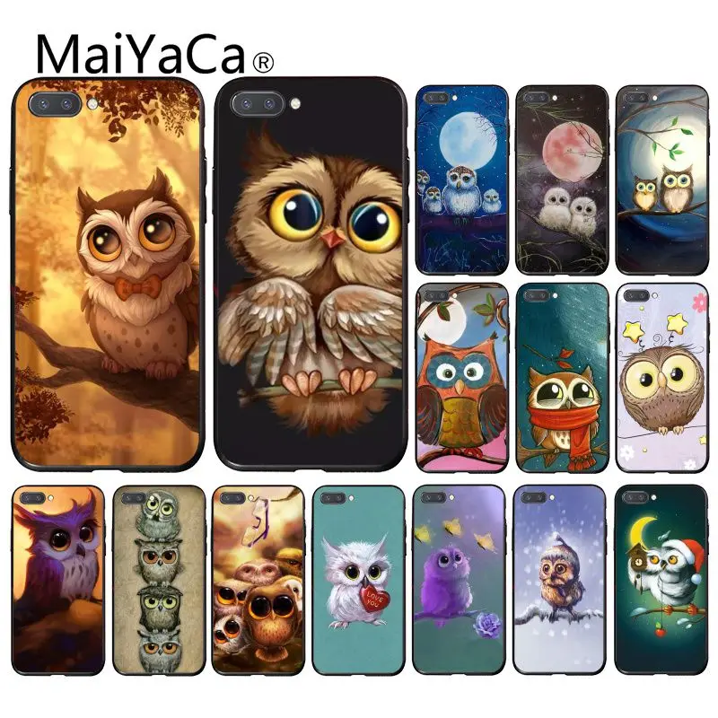 Maiyaca мультфильм милые животные Сова чехол для телефона Huawei Honor 8X 9 10 20 Lite 7A Pro 7C 10i 9X