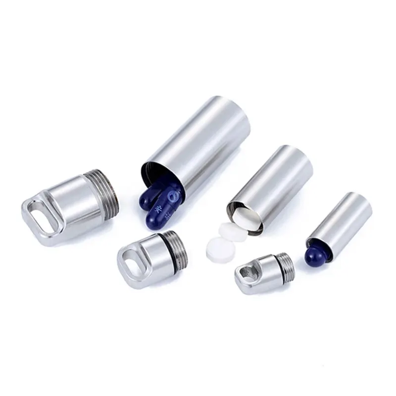 1pcs stainless steel mini sealed cabin outdoor camping EDC sealed warehouse multi-function pendant survival waterproof tank
1pcs stainless steel mini sealed cabin outdoor camping EDC sealed warehouse multi-function pendant survival waterproof tank