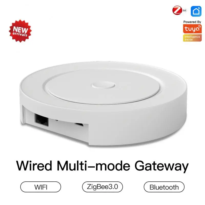 Smart Gateway ZigBee WiFi Bluetooth Mesh Multi-mode Wired Hub Work With Tuya Smart App Voice Control Via Alexa Google Home
Smart Gateway ZigBee WiFi Bluetooth Mesh Multi-mode Wired Hub Work With Tuya Smart App Voice Control Via Alexa Google Home