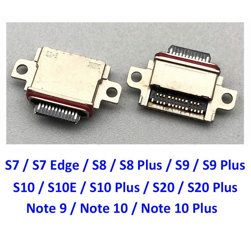 2 шт./лот разъем Micro USB штекер зарядного порта для Samsung Galaxy S7 Edge S8 S9 S20 S10 Plus S10e Note 9 10