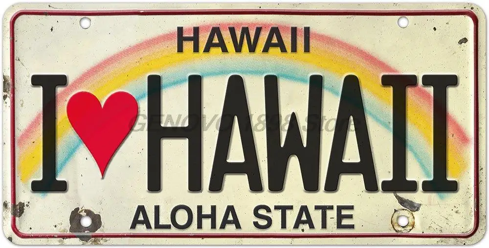 Pacifica Island Art 6in x 12in Vintage Hawaiian Embossed License Plate - I Love Hawaii
Pacifica Island Art 6in x 12in Vintage Hawaiian Embossed License Plate - I Love Hawaii