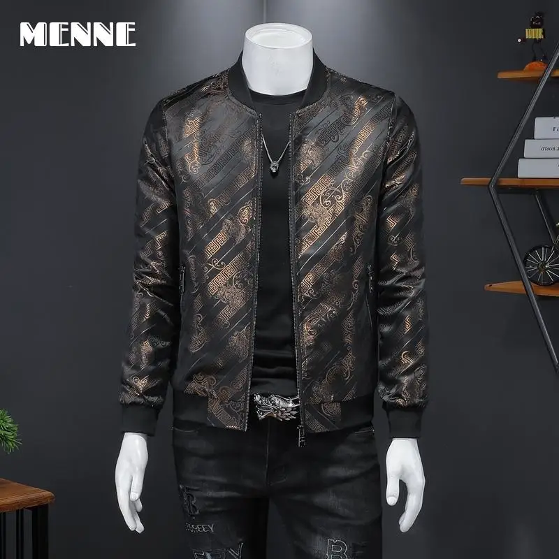 MENNE New arrival high quality spring/Autumn men's jacket Baseball collar Classic print Mens jacket Casual jacket for men
MENNE New arrival high quality spring/Autumn men's jacket Baseball collar Classic print Mens jacket Casual jacket for men