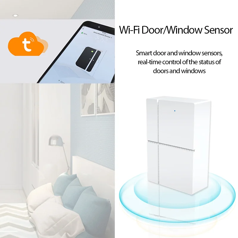 Tuya Wifi Door Window Sensor Detector Security Alarm Magnetic Switch Smart Life APP Control For Alexa Google Home Amazon IFTTT
Tuya Wifi Door Window Sensor Detector Security Alarm Magnetic Switch Smart Life APP Control For Alexa Google Home Amazon IFTTT