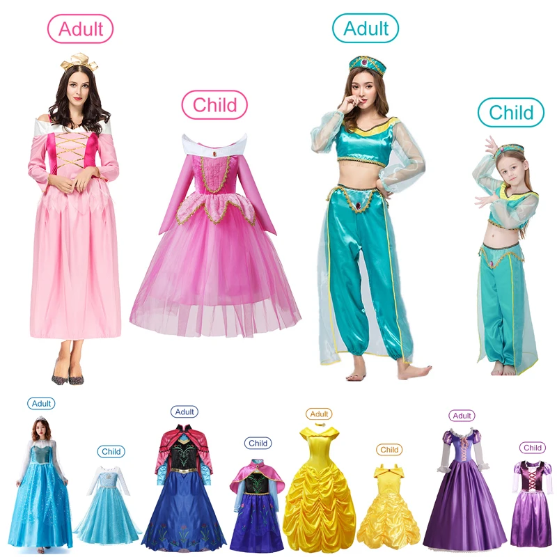 Fashion Family Matching Clothes Mother Daughter Dresses Women Elsa Anna Dress Baby Girl Aurora Dress Mom Baby Girl Party Costume
Fashion Family Matching Clothes Mother Daughter Dresses Women Elsa Anna Dress Baby Girl Aurora Dress Mom Baby Girl Party Costume