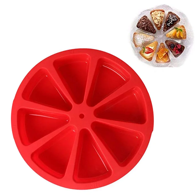 8 Triangle Cavity Silicone Portion Cake Mold Silicone Pastry Pan Pizza Slices Pan Cake Mold DIY Cake tool FDA
8 Triangle Cavity Silicone Portion Cake Mold Silicone Pastry Pan Pizza Slices Pan Cake Mold DIY Cake tool FDA