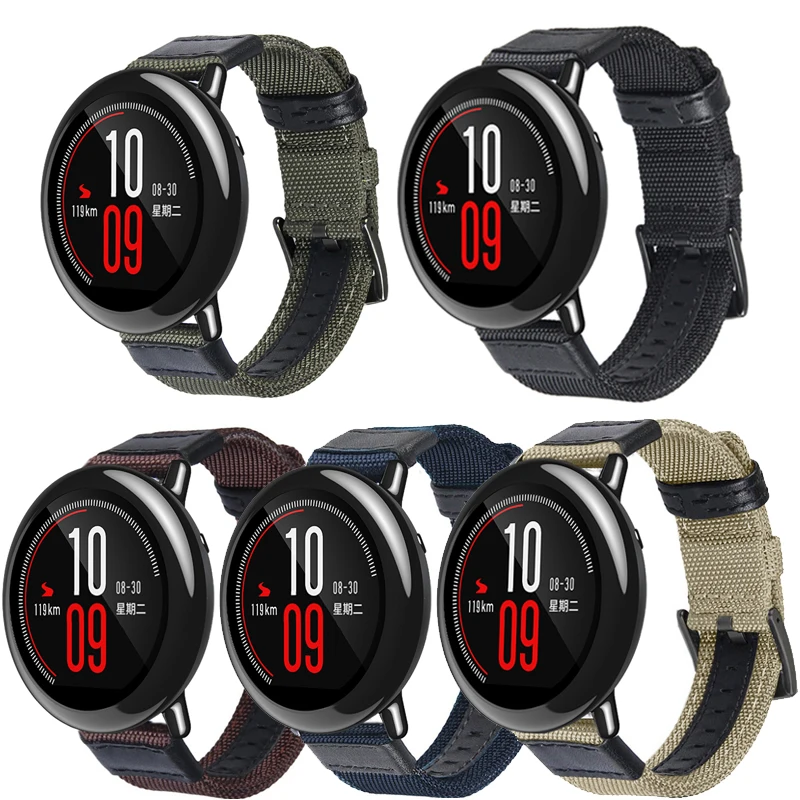 22mm Woven Nylon Watch Band Strap For Huami Amazfit Pace Smart Watch Replacement Sport Wristband Correa for Stratos 2 2S 3 GTR2
22mm Woven Nylon Watch Band Strap For Huami Amazfit Pace Smart Watch Replacement Sport Wristband Correa for Stratos 2 2S 3 GTR2
