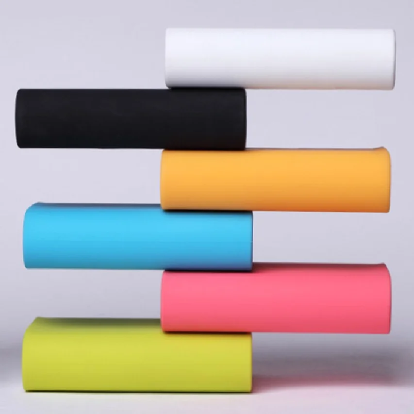 

10400mAh Non-slip Soft Mobile Power Bank Colorful Protective Cover Shell Silicone Case For Xiaomi Power Bank Accessories