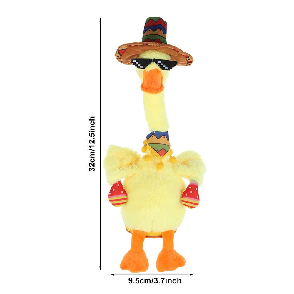 Dancing Duck Plush Toy Electronic Luminous Singing Dancing Plush Repeat What You Say For Kids Funny Early Childhood Education
Dancing Duck Plush Toy Electronic Luminous Singing Dancing Plush Repeat What You Say For Kids Funny Early Childhood Education