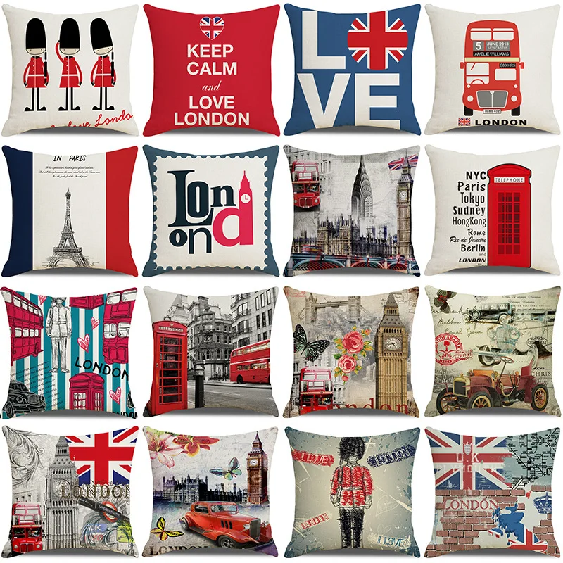Nordic Decoration Home Cushion Cover London England Sofa Covers 45Cmx45Cm Custom High Quality Sofa With Bed Printed Pillow Case
Nordic Decoration Home Cushion Cover London England Sofa Covers 45Cmx45Cm Custom High Quality Sofa With Bed Printed Pillow Case