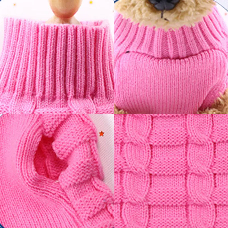 1 PC Cute Pet Dog Cat Knitwear Warm Puppy Doggie Coat Sweater Clothes Outfit Outdoor For Small Dogs Pet Products Supplies
1 PC Cute Pet Dog Cat Knitwear Warm Puppy Doggie Coat Sweater Clothes Outfit Outdoor For Small Dogs Pet Products Supplies