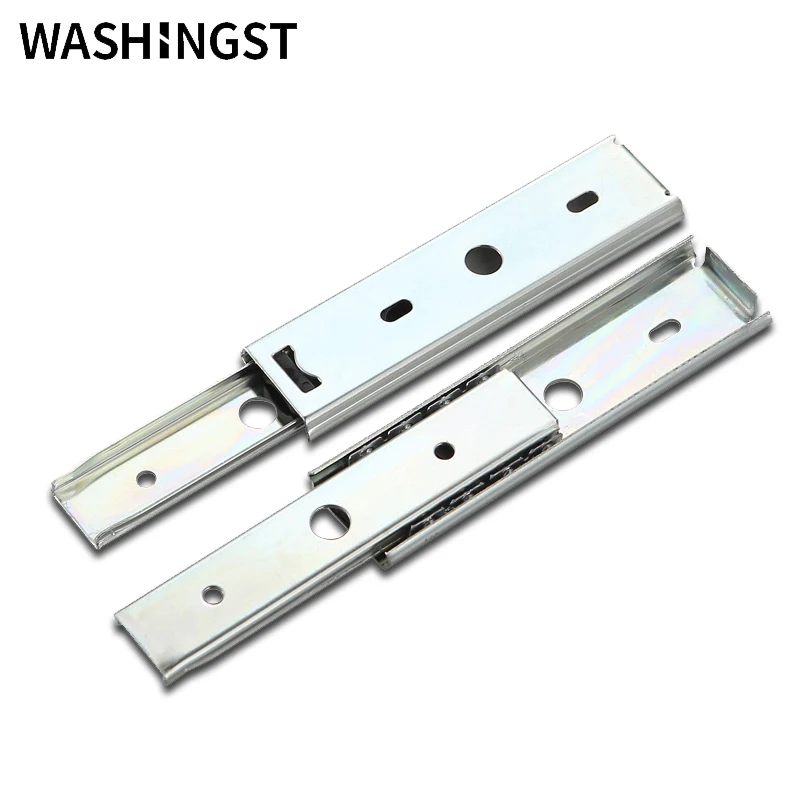 WASHINGST Free Shipping Two Sections Cold Rolled Steel Silver Color Ball Bearing Slide Rail
WASHINGST Free Shipping Two Sections Cold Rolled Steel Silver Color Ball Bearing Slide Rail