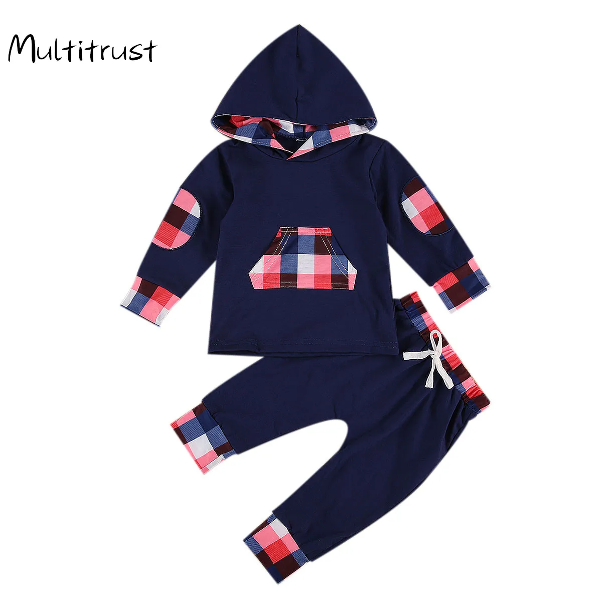 Baby Clothes 2020 Autumn Long Sleeve Hooded With Pocket Set Plaid Print Top + Trousers 2pcs Spring Clothing 0-3Y 
Baby Clothes 2020 Autumn Long Sleeve Hooded With Pocket Set Plaid Print Top + Trousers 2pcs Spring Clothing 0-3Y