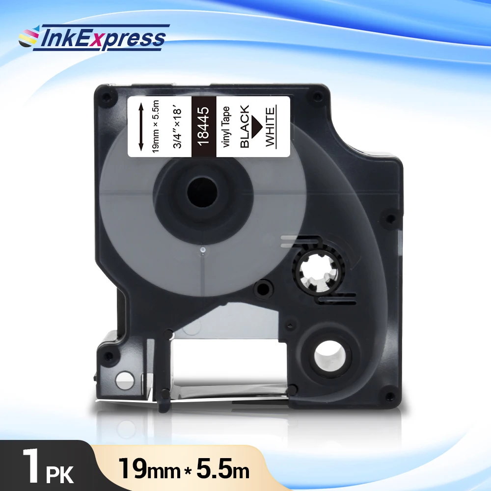 Промышленная этикетка InkExpress 18445 кассета для DYMO Rhino IND Vinyl Label производителя