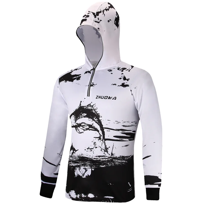 Professional Fishing Shirt Long Sleeve Hoodie Anti-UV Sunscreen Sun Protection Face Neck Breathable Quick Dry Fishing Jersey 
Professional Fishing Shirt Long Sleeve Hoodie Anti-UV Sunscreen Sun Protection Face Neck Breathable Quick Dry Fishing Jersey