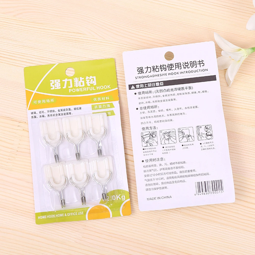New 6Pcs/lot Self Adhesive Wall Door Hook Hanger Bag Keys Bathroom Kitchen Sticky Holder
New 6Pcs/lot Self Adhesive Wall Door Hook Hanger Bag Keys Bathroom Kitchen Sticky Holder