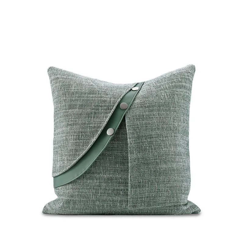 Cushion Cover 45x45cm Green Rough Texture Leather Stitched Pillow Case Decorative Buttons Throw Pillow Cover For Living Room
Cushion Cover 45x45cm Green Rough Texture Leather Stitched Pillow Case Decorative Buttons Throw Pillow Cover For Living Room