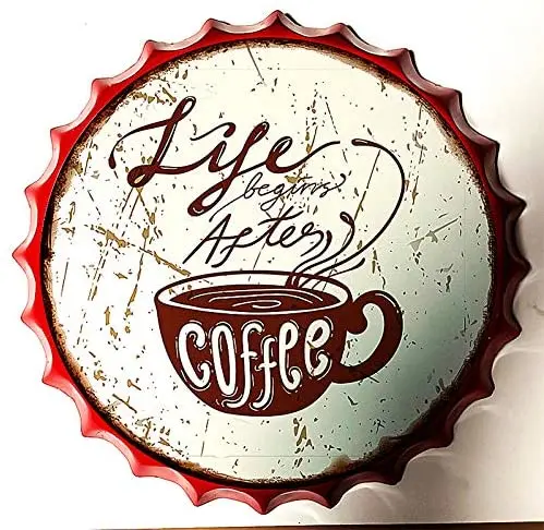 Retro Sign Coffee Bottle Caps Retro Metal Tin Sign Diameter Stop Holding Youself Back Make A Change - Home Decor Bar
Retro Sign Coffee Bottle Caps Retro Metal Tin Sign Diameter Stop Holding Youself Back Make A Change - Home Decor Bar