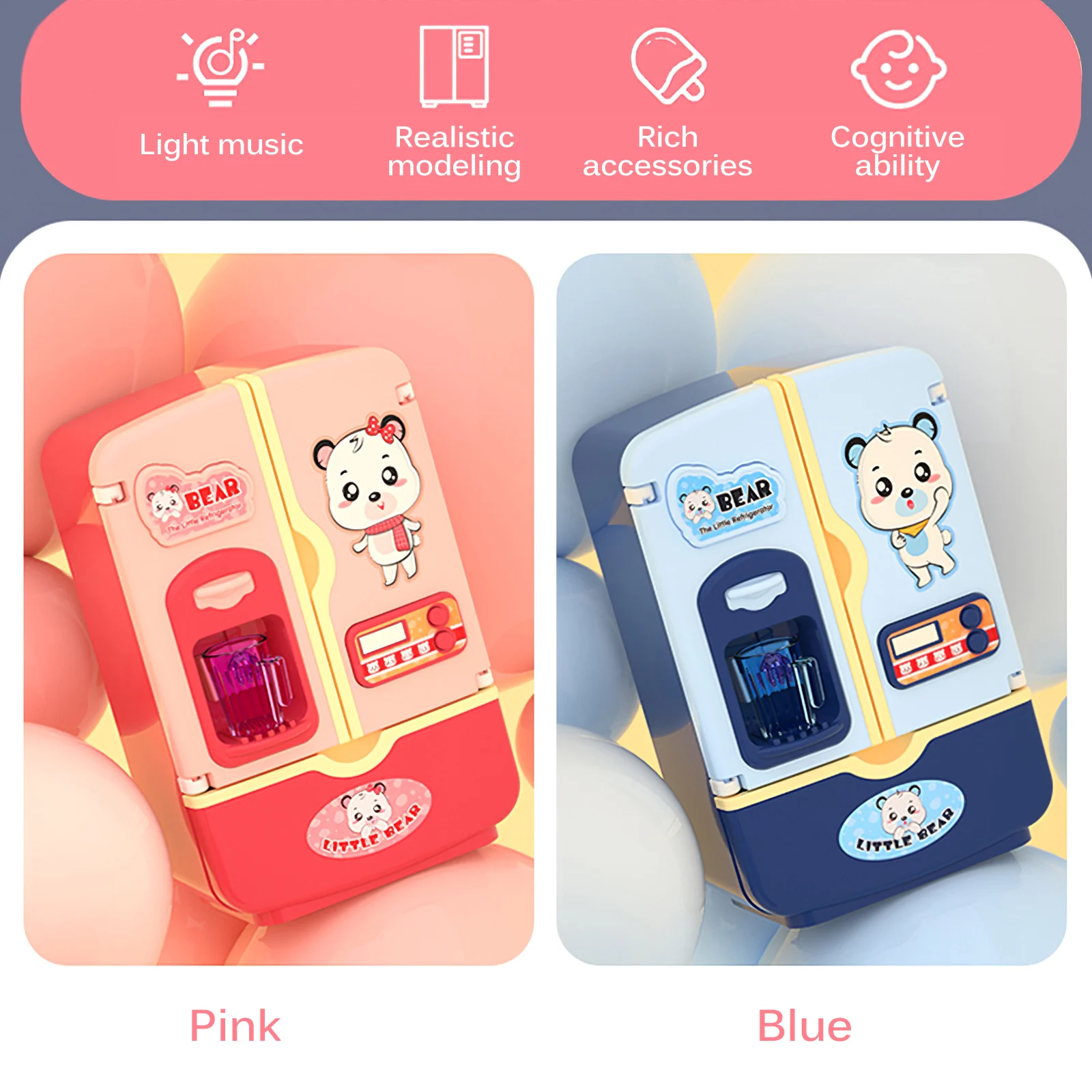 Simulation Refrigerator Kitchen Toy Kids Educational Colorful Interactive Interesting Toy With Multiple Food Items Role Play Toy
Simulation Refrigerator Kitchen Toy Kids Educational Colorful Interactive Interesting Toy With Multiple Food Items Role Play Toy