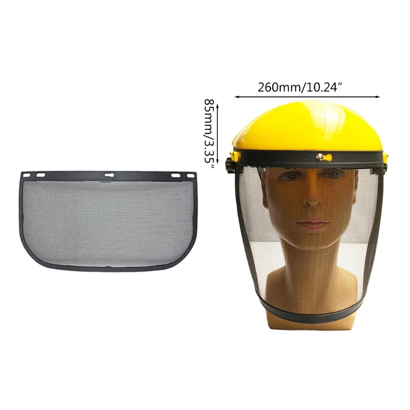 Safety helmet mask Cut grass Protective screen for brush cutter forestry Mower face protective mask Stencil
Safety helmet mask Cut grass Protective screen for brush cutter forestry Mower face protective mask Stencil