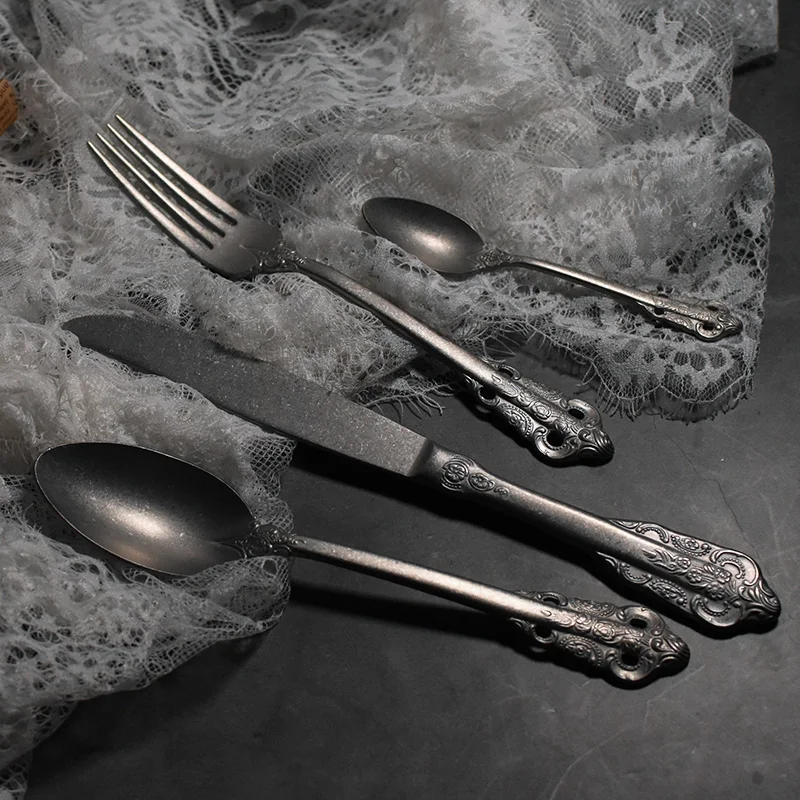 Nordic Retro Tableware Stainless Steel Delicate Household Handmade Cutlery Gift Luxury Couverts De Table Dinnerware Set KC50TZ
Nordic Retro Tableware Stainless Steel Delicate Household Handmade Cutlery Gift Luxury Couverts De Table Dinnerware Set KC50TZ